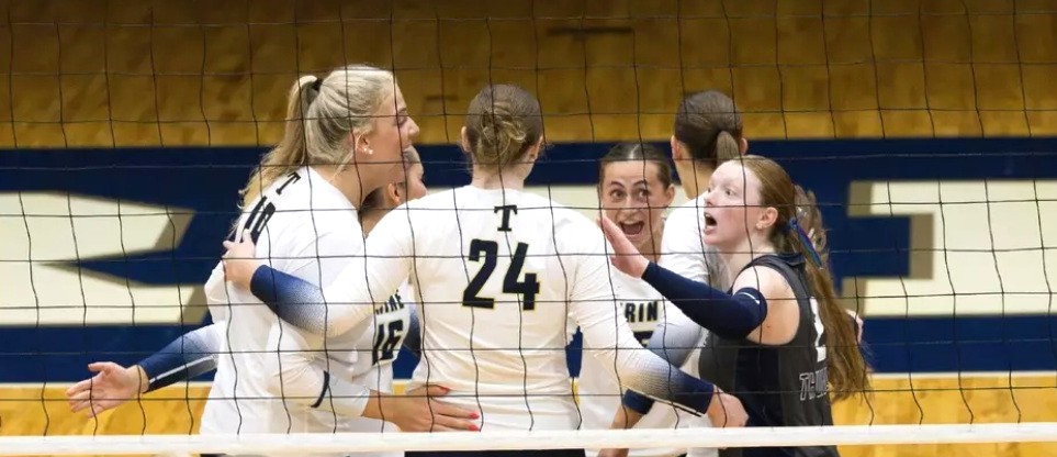 Trine volleyball team tops host Alma 3-1